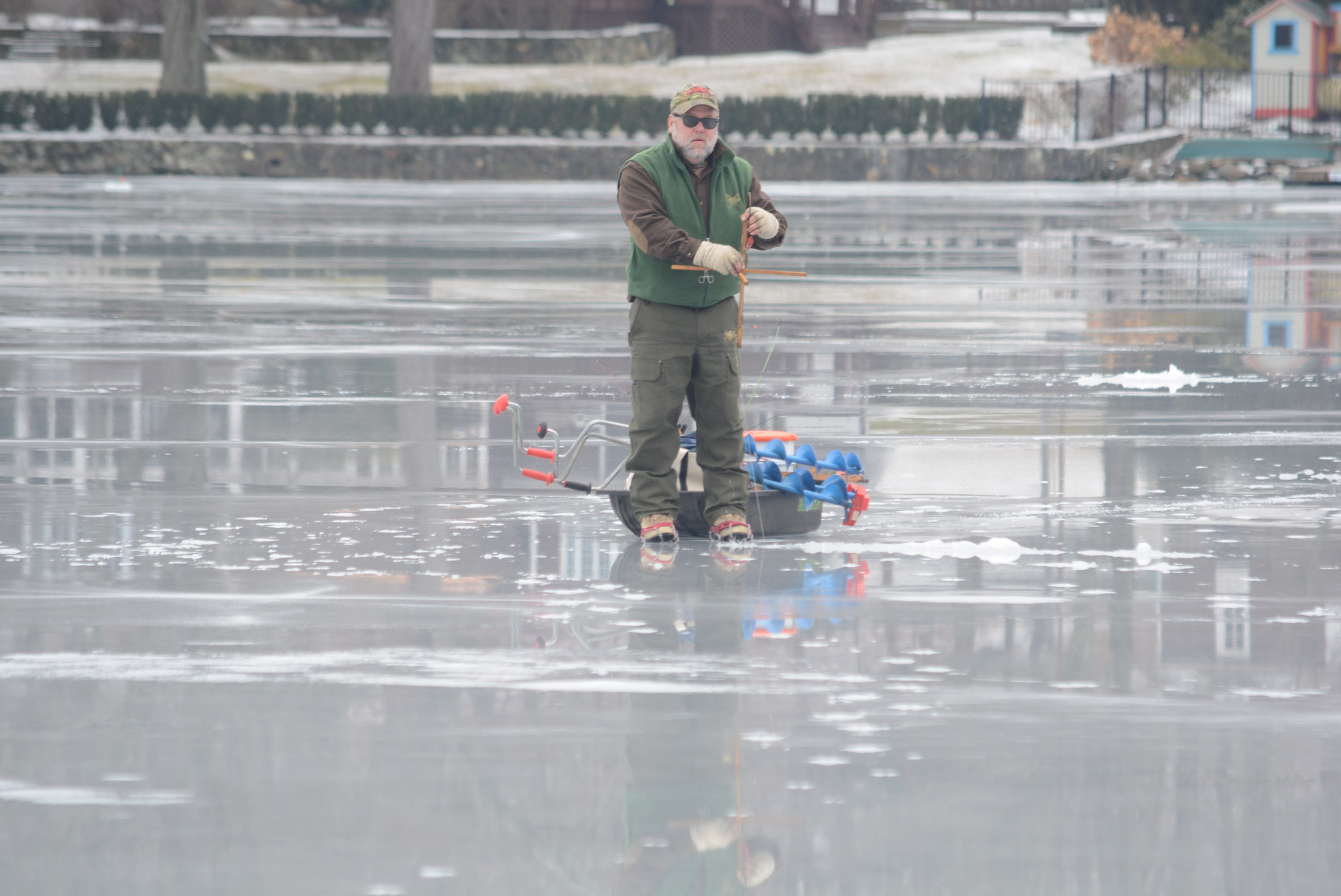 Solid Season For Ice Fishing On Taunton Lake The Newtown Bee