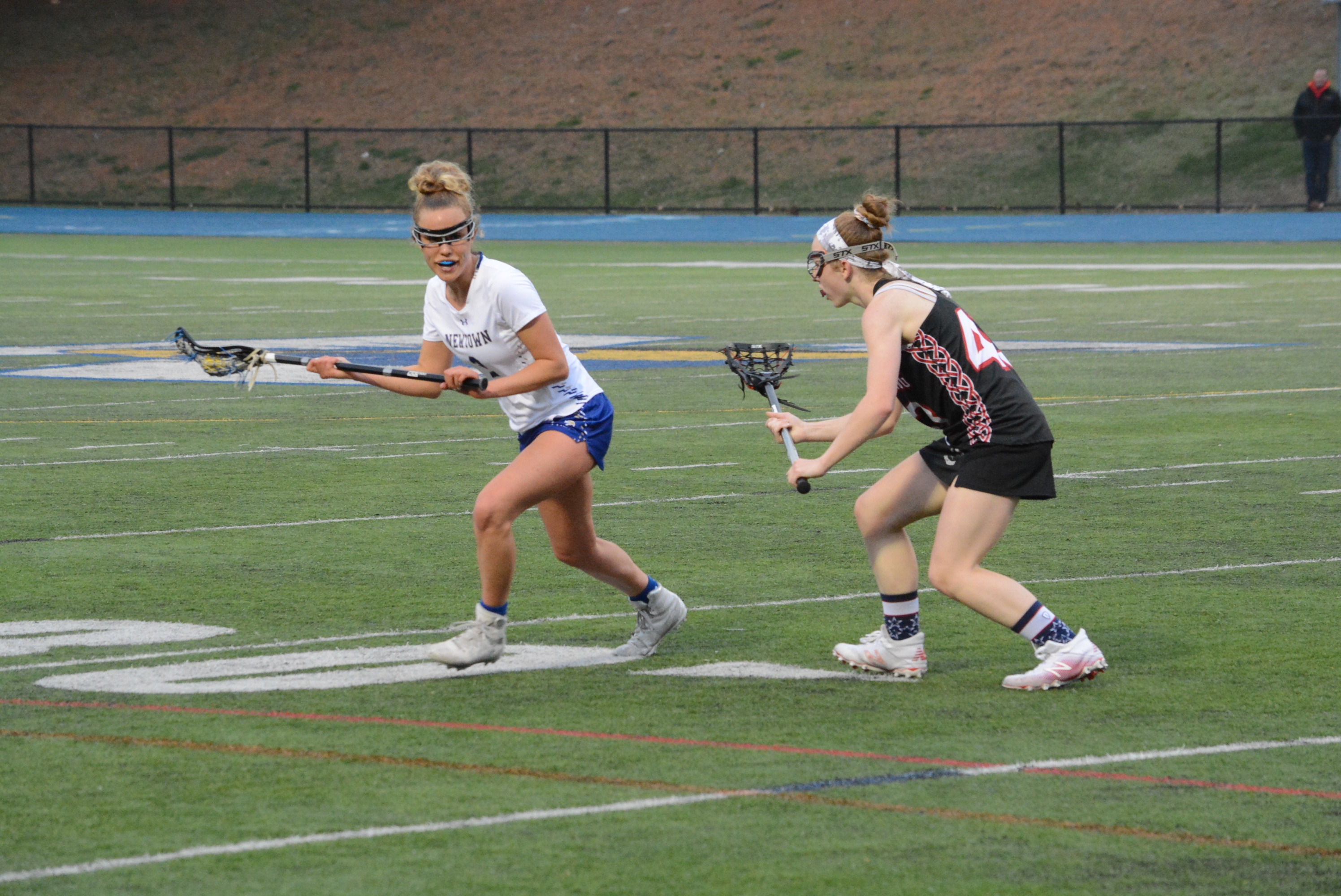 Illegal Sticks Result In Unusual Girls’ Lacrosse Game Tie, Then Hawks Defeat Masuk The Newtown Bee