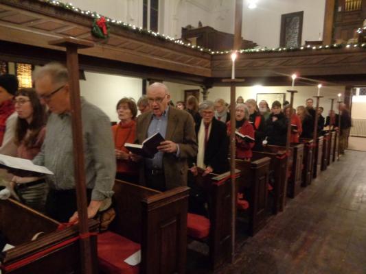 daniel zuckermancolumbia greene media congregants at the first presbyterian church of hudson sing hymns during the churchs christmas eve service - Christmas Church Service daniel zuckermancolumbia greene media congregants at the first presbyterian church of hudson sing hymns during the churchs christmas eve service - Christmas Church Service