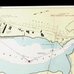 nautical chart of the illinois waterway and illinois river at peoria illinois river navigation charts