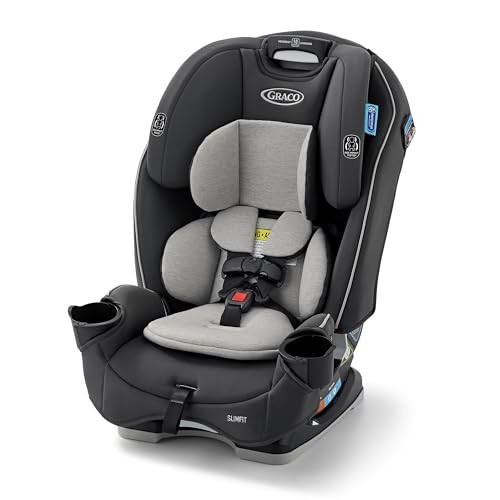 Graco Slimfit 3-in-1 Convertible Car Seat, Ultra-Space-Saving Design, Darcie 2.0, Suitable for Rear and Forward-Facing, Highback Booster Seat with 10- $239.99 MSRP