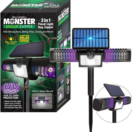 Bell + Howell Monster Motion Activated Solar LED Floodlight and Bug Zapper $49.54 MSRP