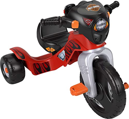 Fisher-Price Harley Davidson Toddler Tricycle Ride-on Preschool Toy  Lights & Sounds Trike with Adjustable Seat  Large $80.99 MSRP