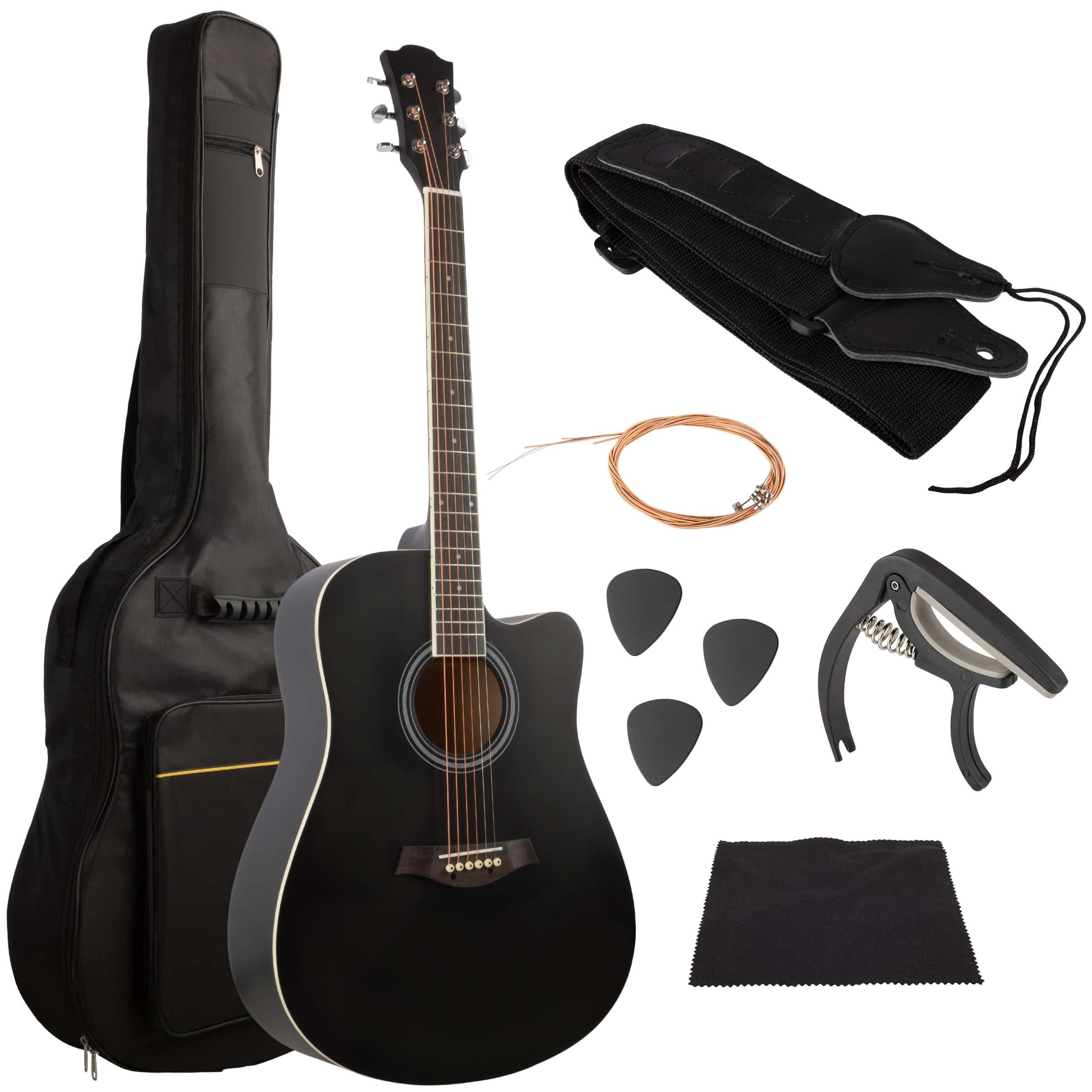Hey! Play! 41 Inch Acoustic Guitar Kit & 6-Piece Accessory Set, Multi $122.61 MSRP