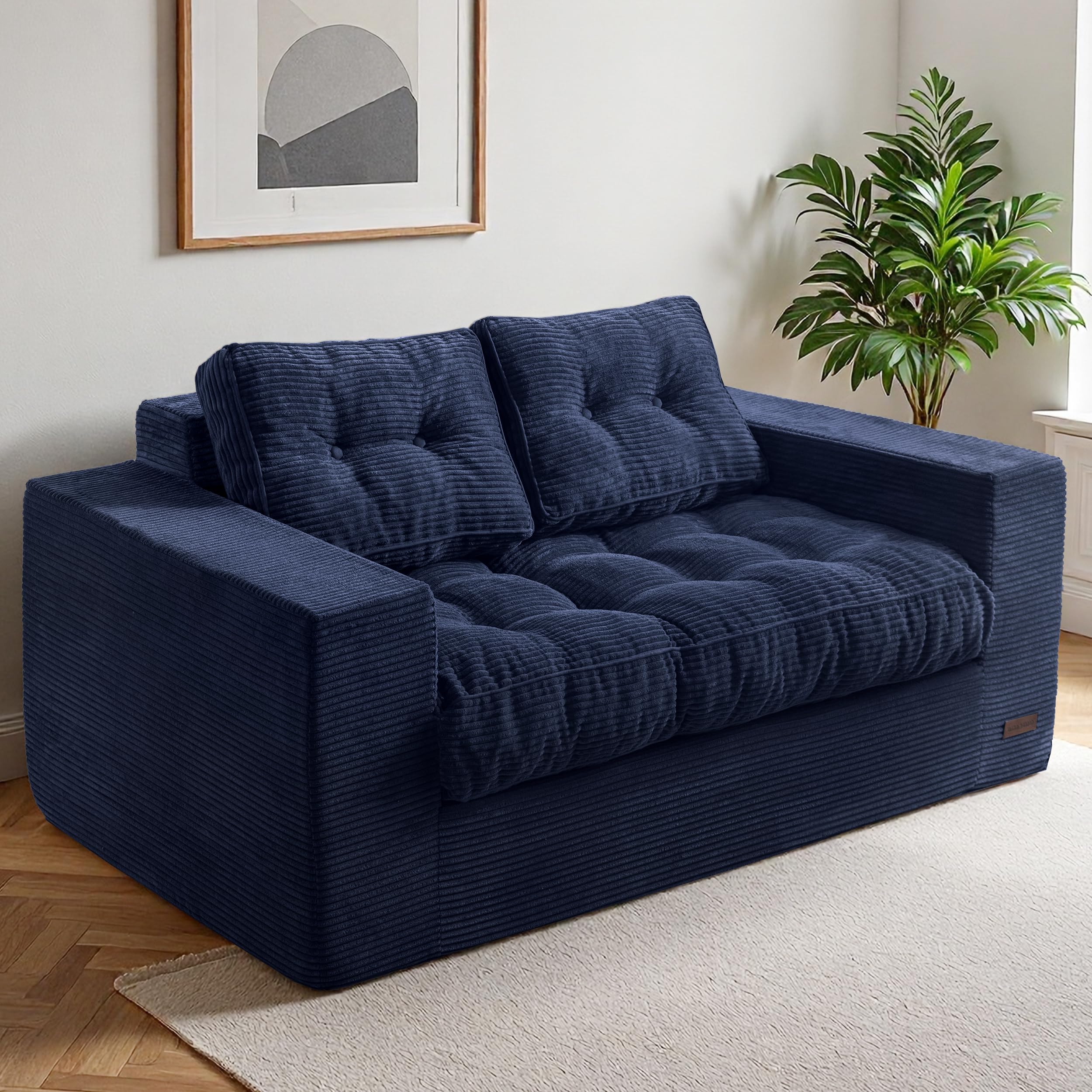 MAXYOYO Loveseat Sofa Couch, Upholstered Bean Bag Chair Cloud Seat $169.99 MSRP