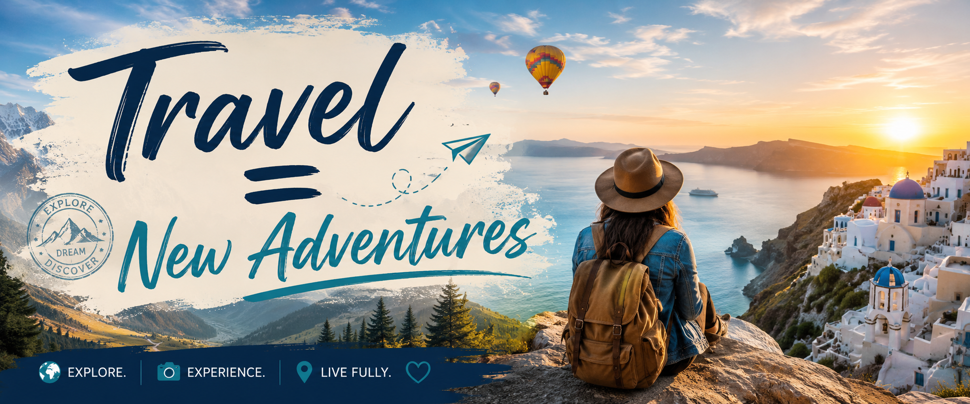 Passport Equals Travel Adventures  Logo