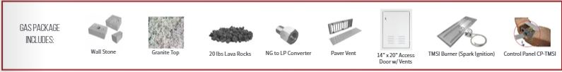SG Grande Fire Pit 2021 Package Includes