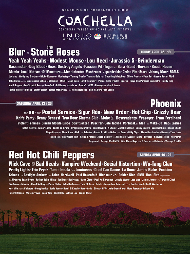 Coachella Lineup Announced What Does It Mean for Bonnaroo? No