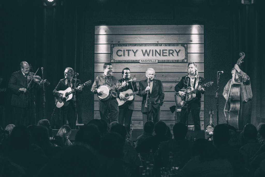 Dr. Ralph Stanley & The Clinch Mountain Boys w/ Jim Lauderdale.  Photo by Sundel Perry.