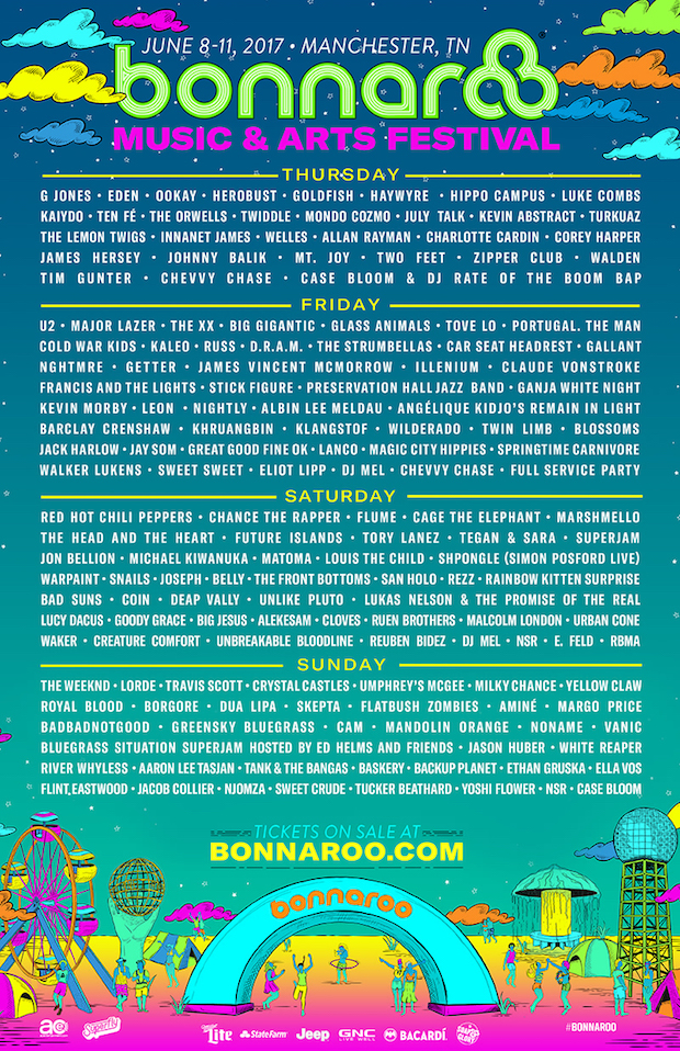 Bonnaroo Announces Full Day Schedules, Lineup Additions, Cinema Slate