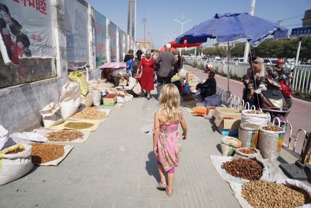 Kashgar market grand bazaar