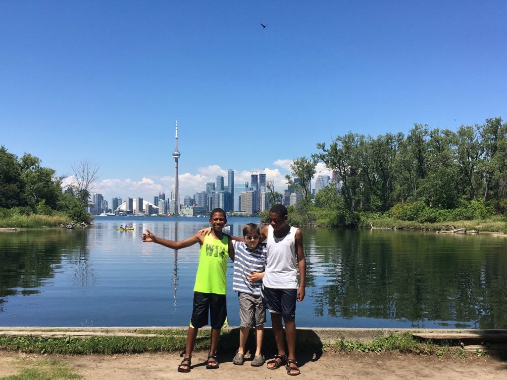 Canada for Kids: Friends enjoying a sunny day on Centre Island