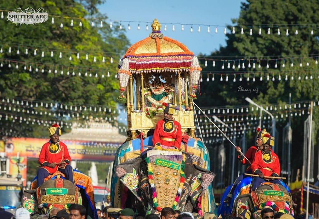 India for Kids: Elefants at Mysore Dasara