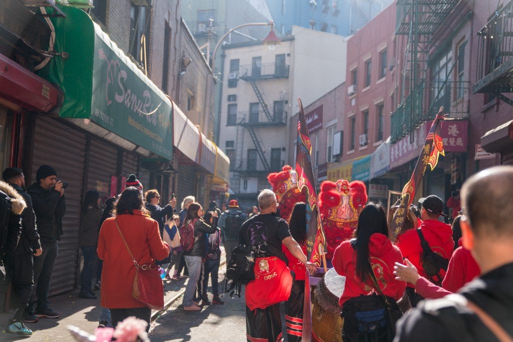 Things to do in NYC with Kids: Dragon dancers