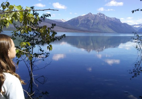 Glacier National Park: Skipping Stones at Lake McDonald Glacier National Park: Skipping Stones at Lake McDonald