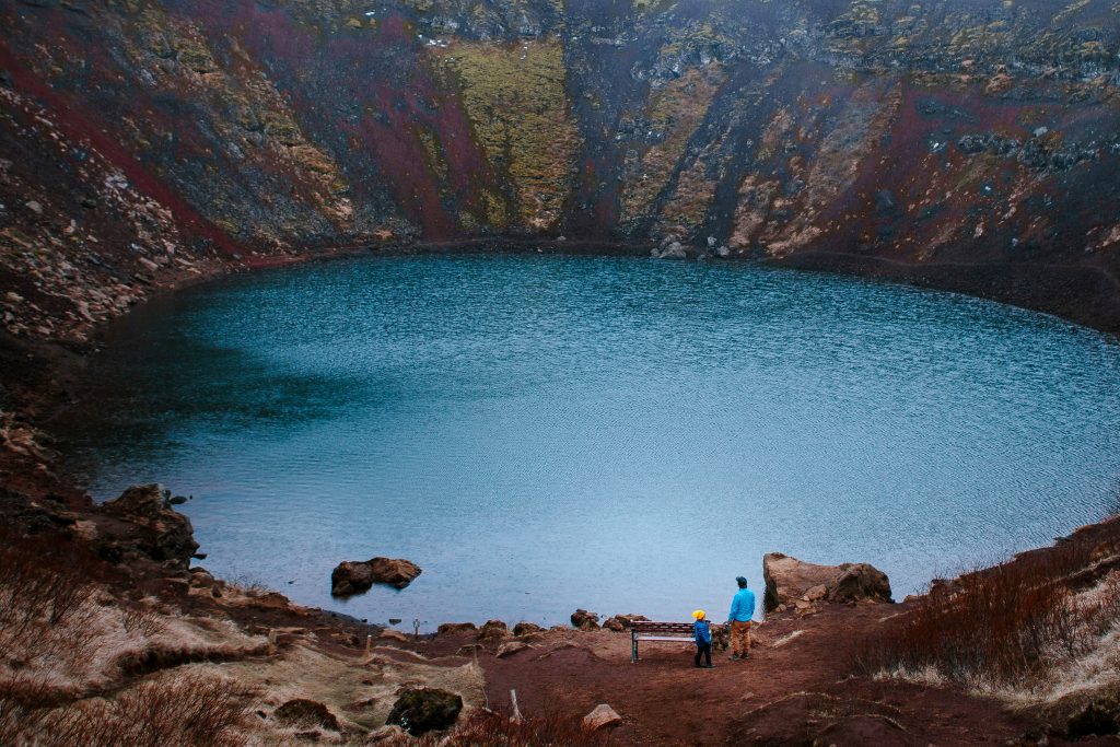 Iceland with kids Kerid Crater Lake