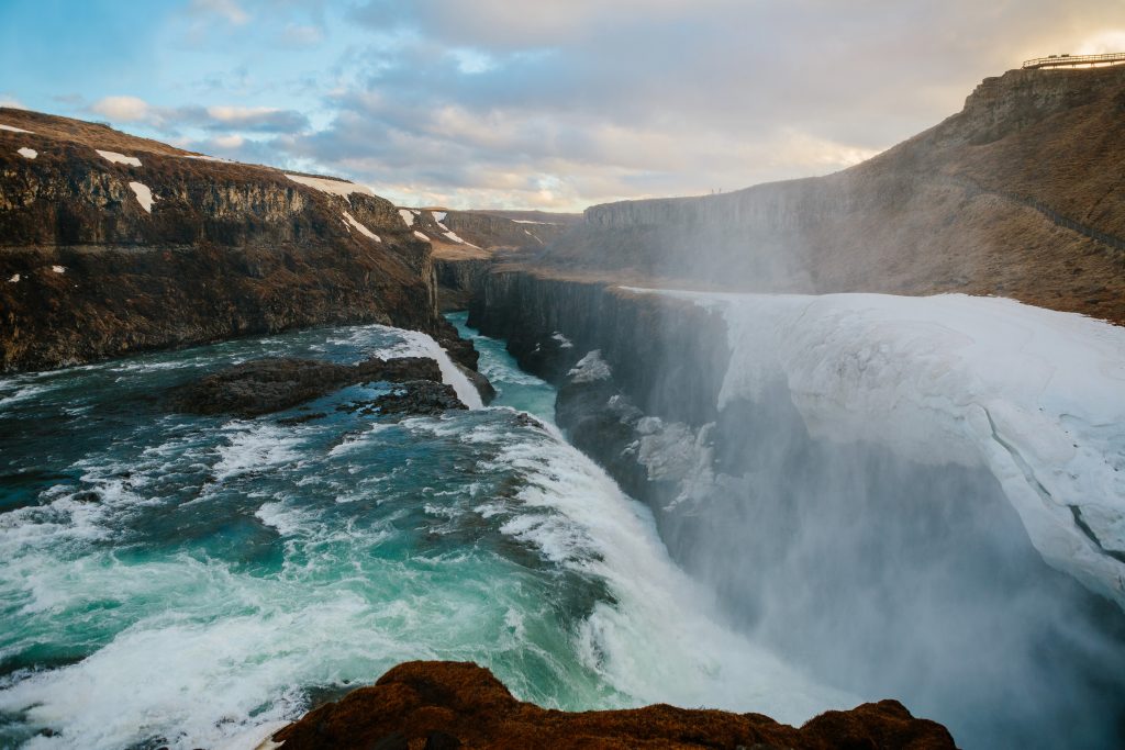 Iceland with kids gullfoss
