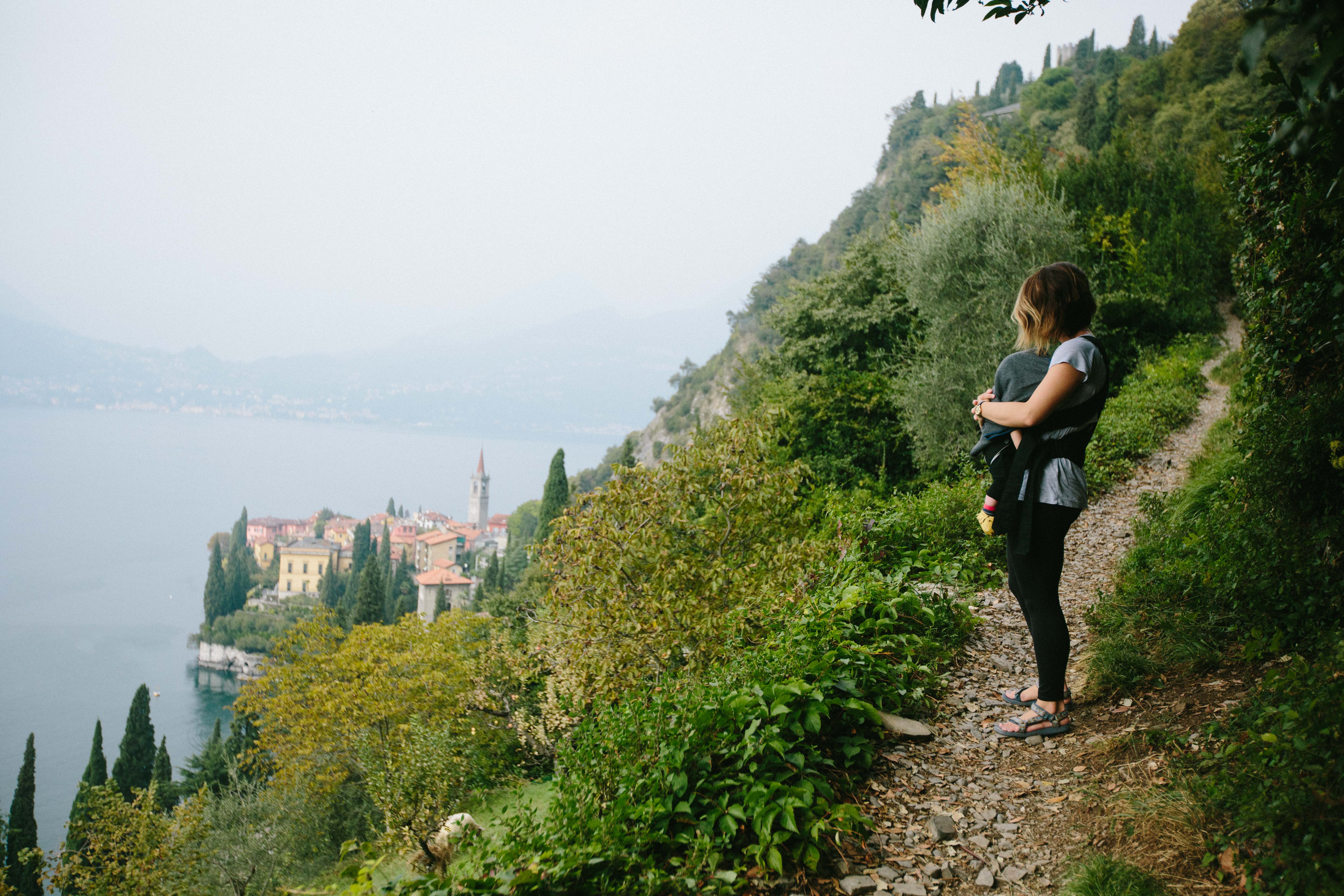 family travel europe lake baby