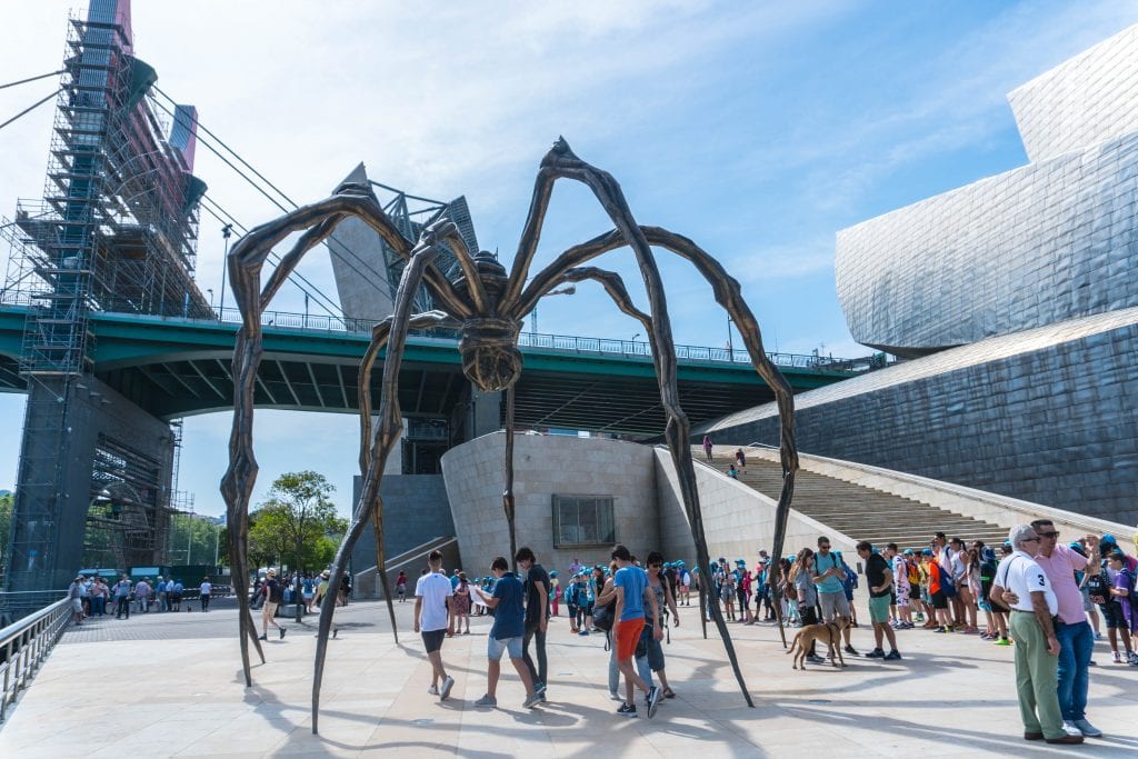 Spider sculpture at Guggenheim Bilbao.