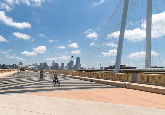 Biking Along the Dallas Skyline on the Trinity Skyline Trail Biking Along the Dallas Skyline on the Trinity Skyline Trail
