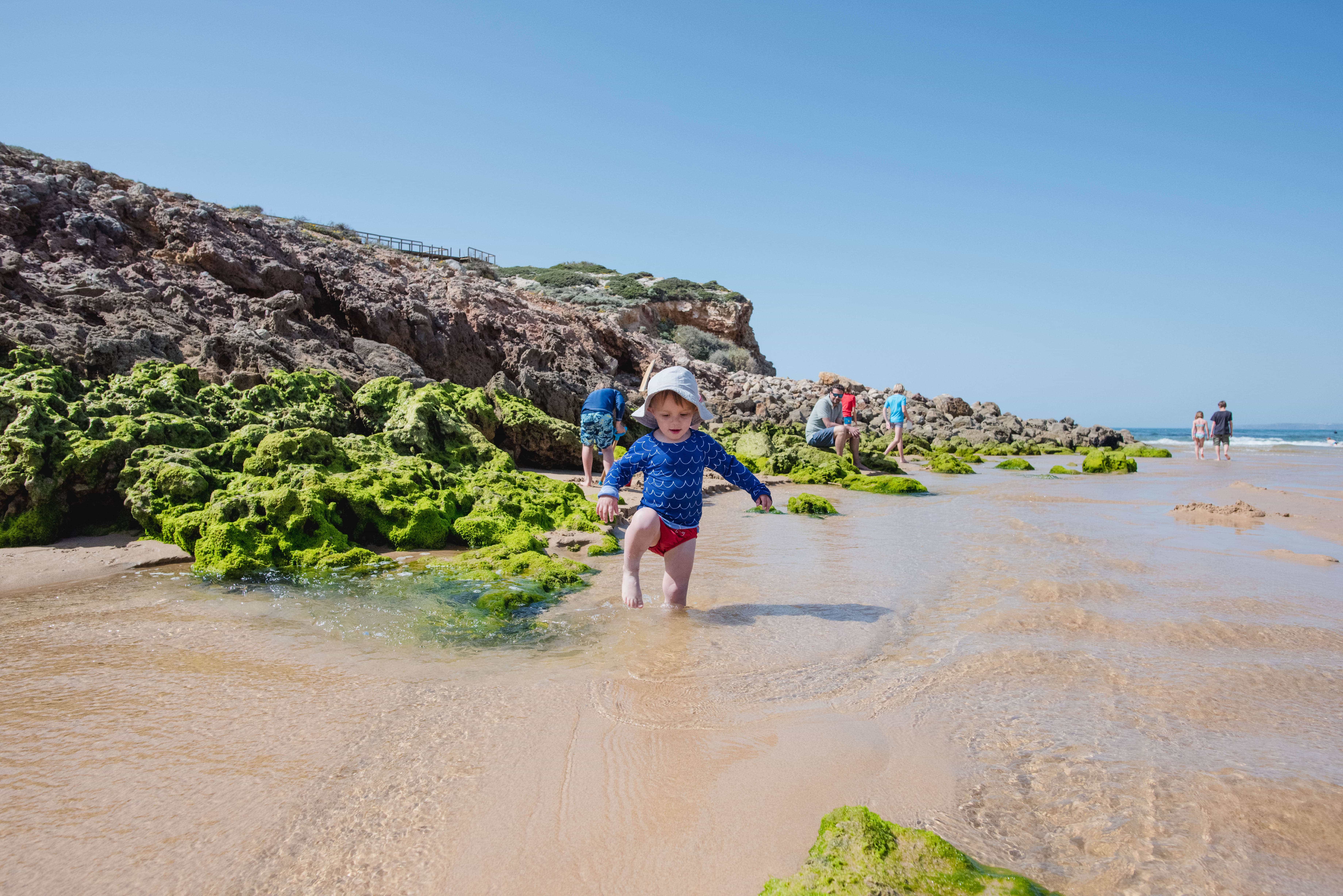 Praia da Bordeira Portugal for kids