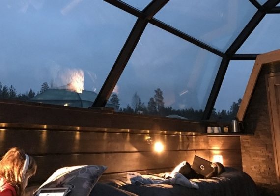 Snowmobiles, Glass Igloos and the Northern Lights in Finland Snowmobiles, Glass Igloos and the Northern Lights in Finland