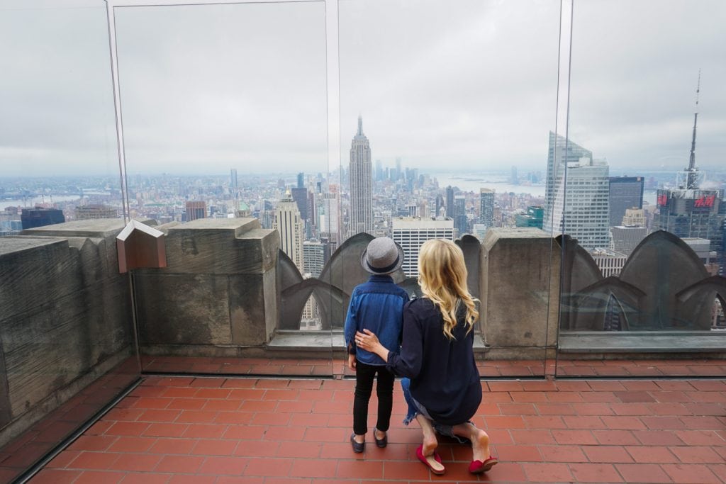 Things to do in NYC with Kids: View from Rockerfeller Center