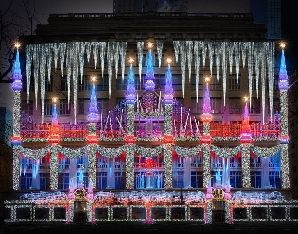 NYC for Kids: Frozen 2-themed Holiday lights at Sacks Fifth Avenue