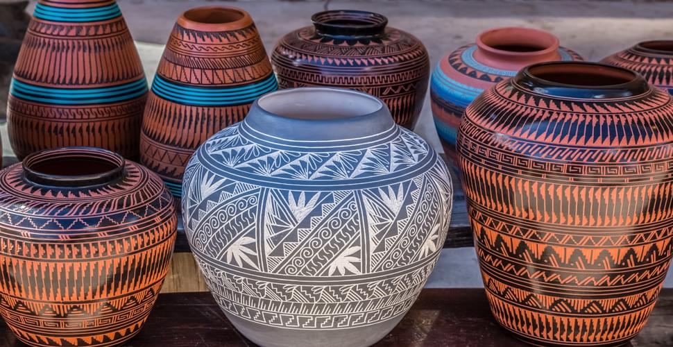navajo pottery in santa fe new mexico