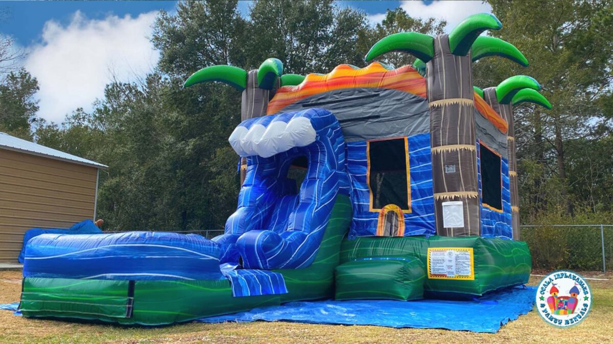 Monsoon Madness Combo (wet) Ocala Inflatables and Party Rentals