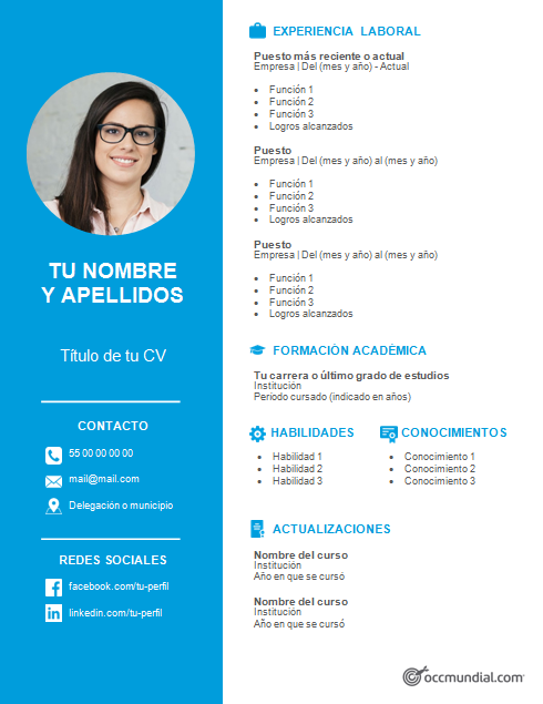 Curriculum vitae examples pdf image