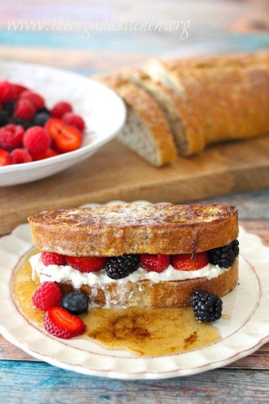 fruta en sándwich