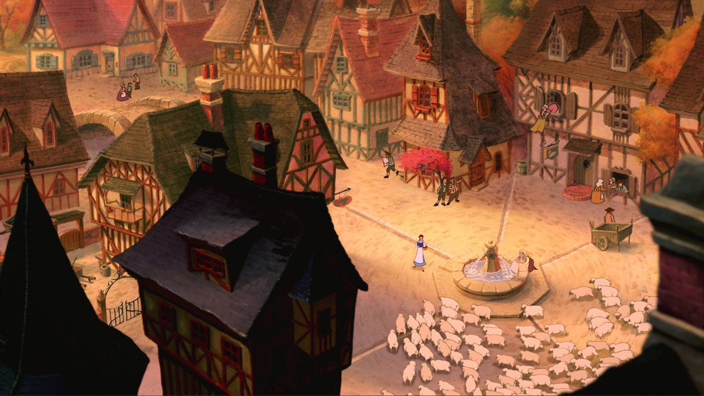 Beauty & The Beast, Little Town Walt Disney Company DONALD TOWNS ART