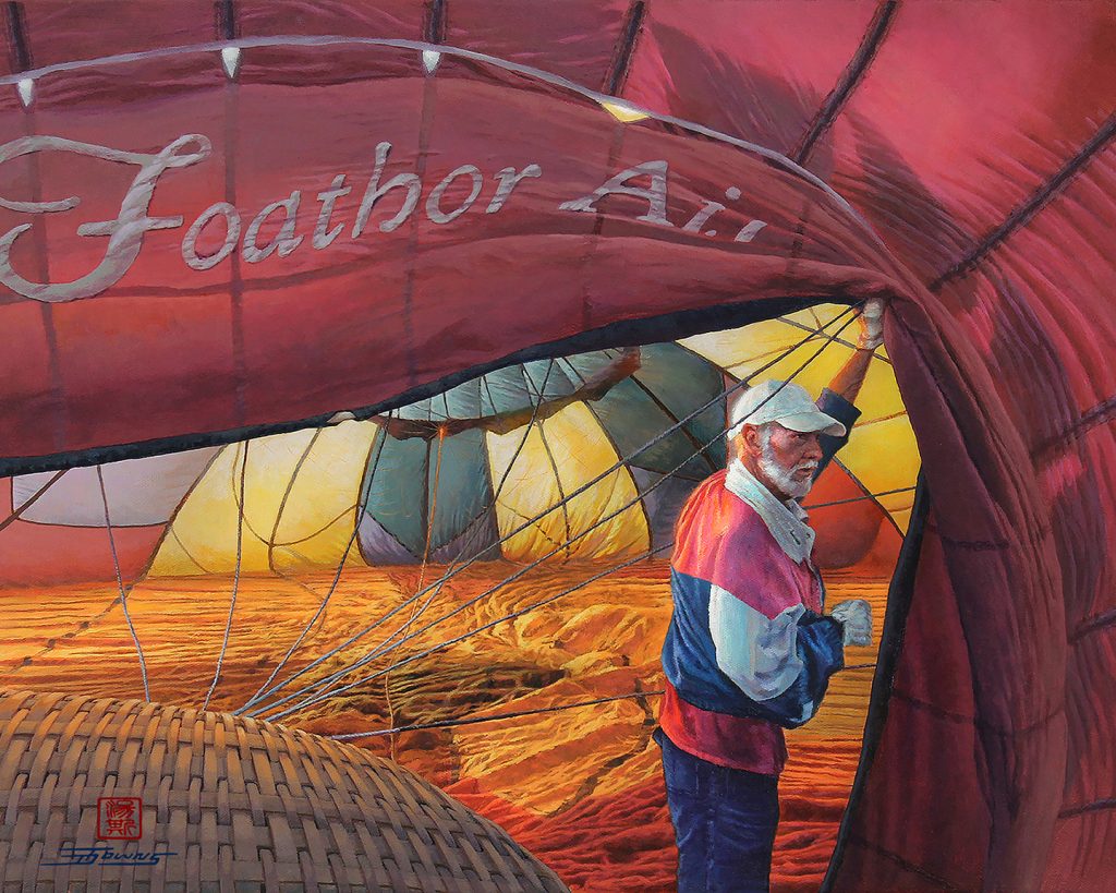 Hot air balloon wall art