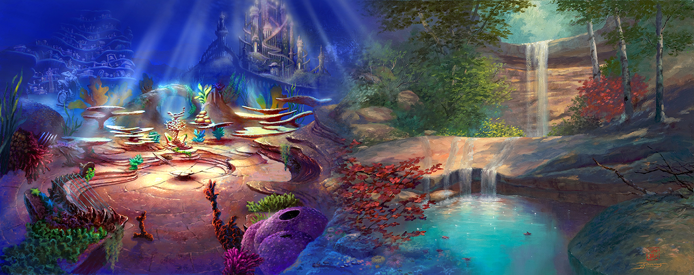 The Little Mermaid and The Waterhole Paintings