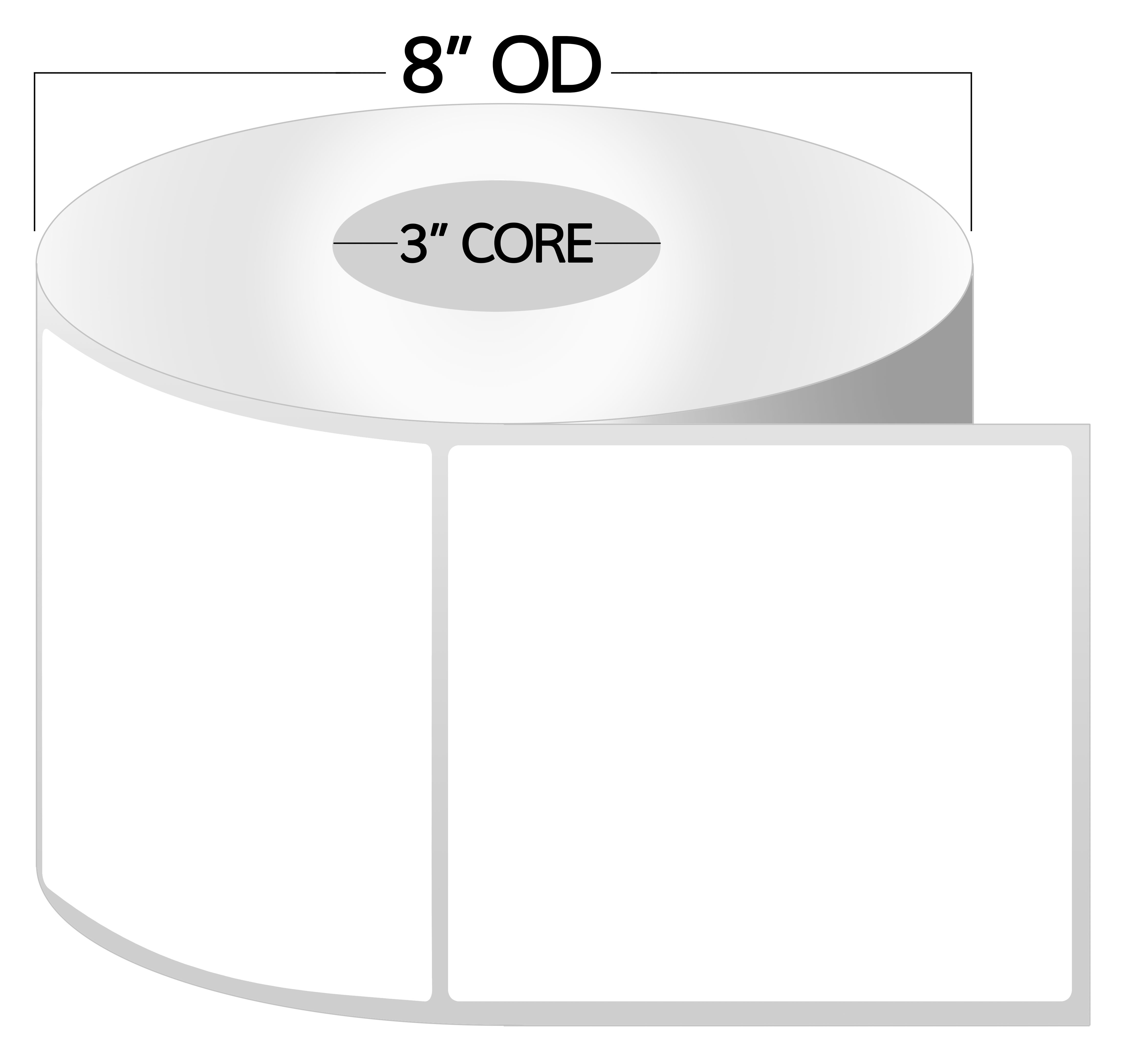 3 inch core 3 x 3 zebra compatible direct thermal labels 1 roll