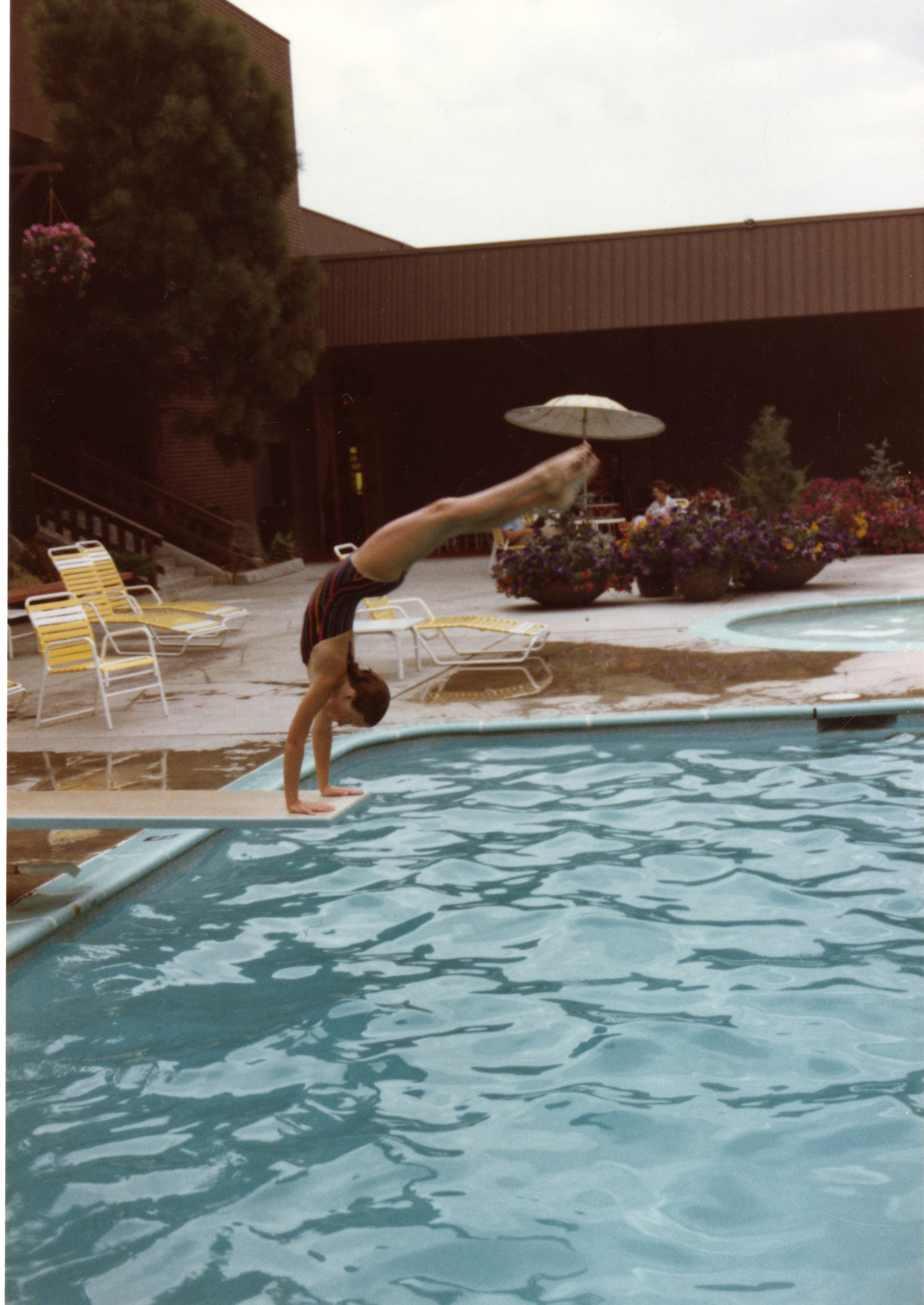 Girl on diving board · Hanford History Project