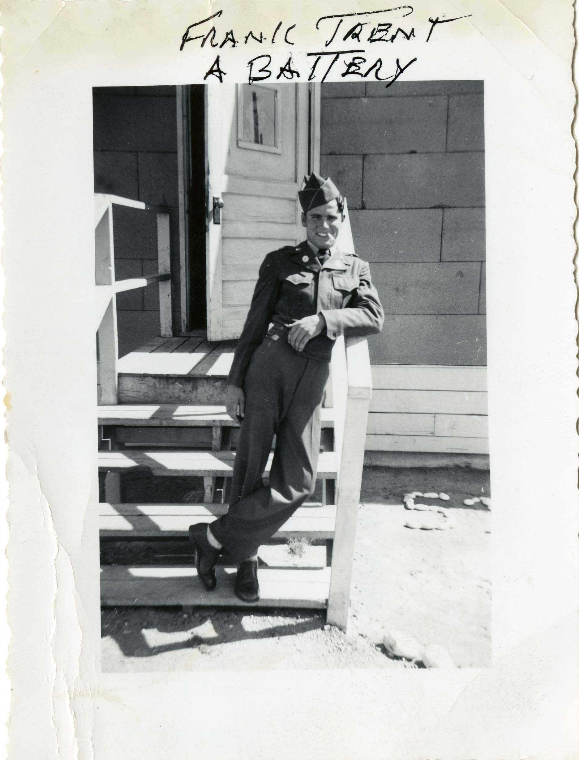 Frank Trent Standing in Uniform · Hanford History Project