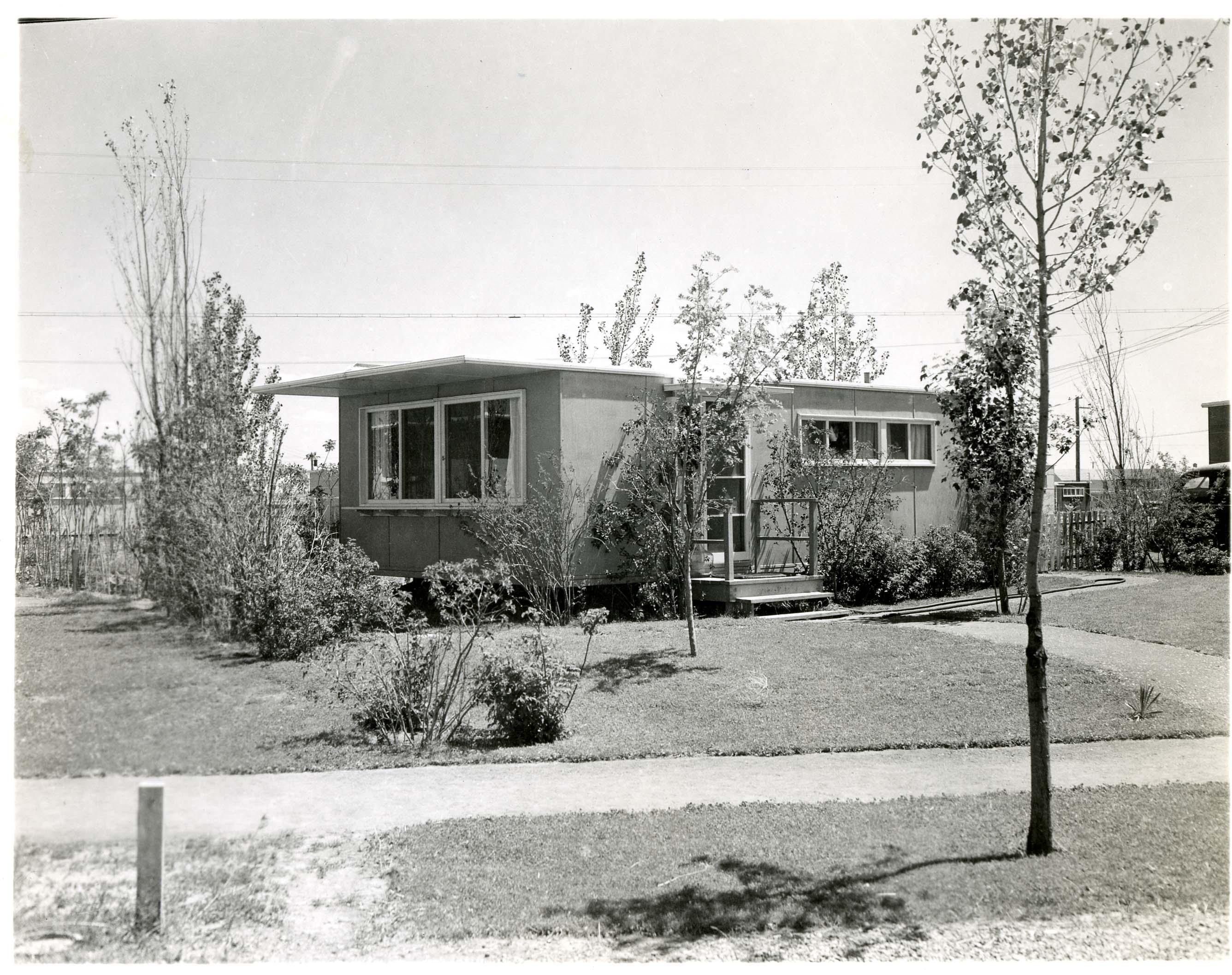 One Bedroom Prefabricated House with Flat Roof · Hanford History Project