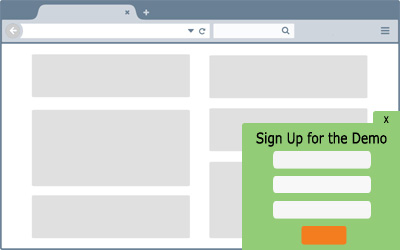 website lead generation pop up