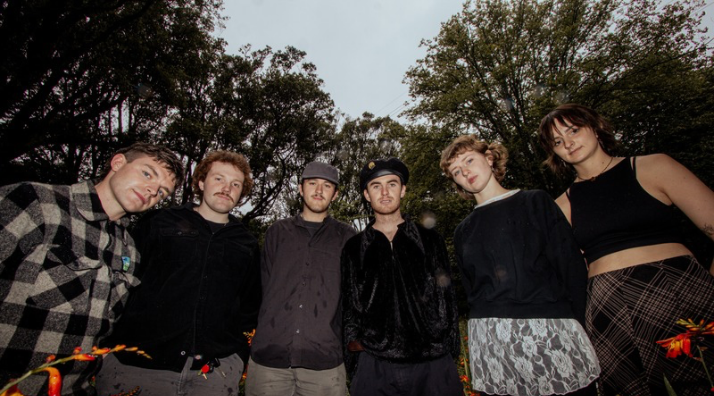 The Pōneke six-piece DEBT CLUB make songs with jangly guitars, big sax lines and plenty to say.