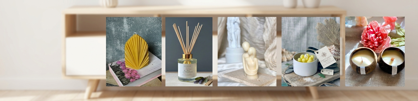 Crazy About Candles New Arrivals Container Candles Coastal Collection Pillar Candles Sculpture Candles Wax Melts Diffusers
