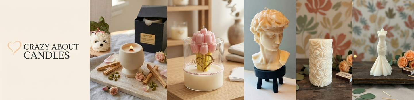 Crazy About Candles New Arrivals Container Candles Coastal Collection Pillar Candles Sculpture Candles Wax Melts Diffusers