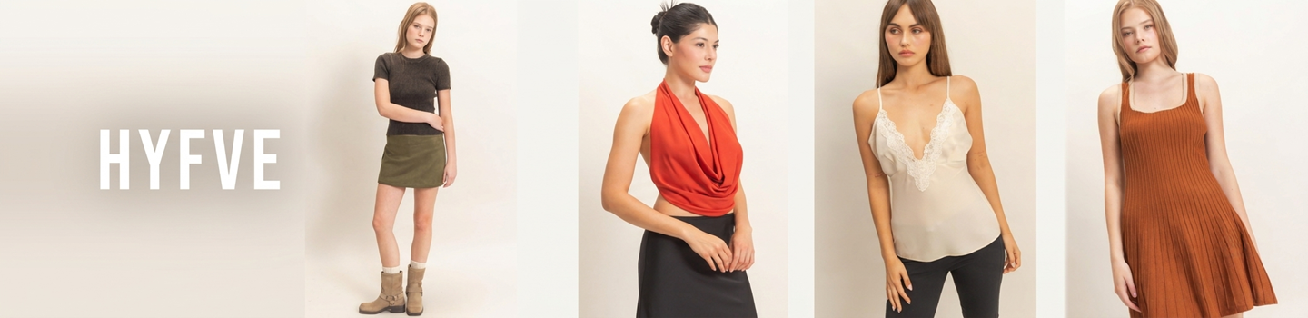 HYFVE DOUBLE ZERO FAVLUX BEST SELLERS PRE-ORDER / ARRIVING SOON OUTWEAR TOP DRESS BOTTOMS JUMPSUITS & ROMPERS