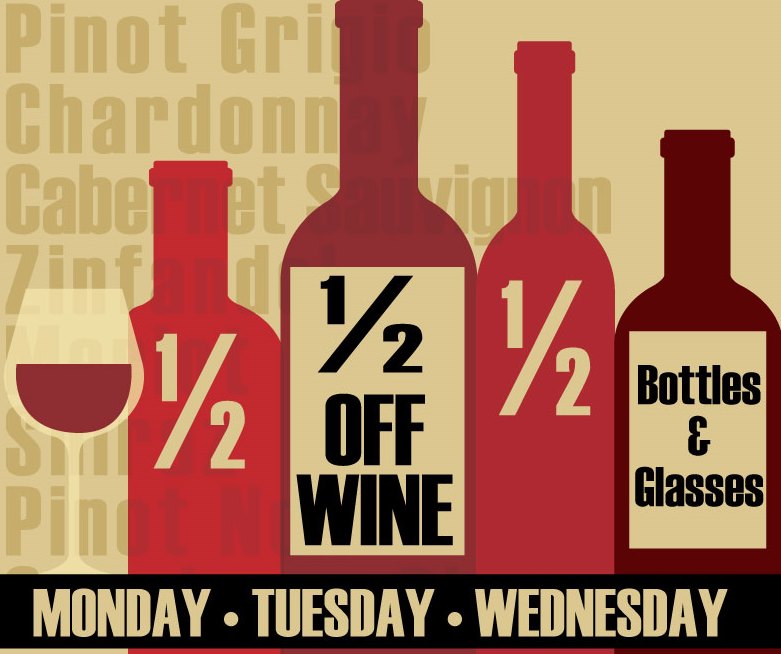 Half Price Bottles of Wine Events Timothy O'Toole's Gurnee