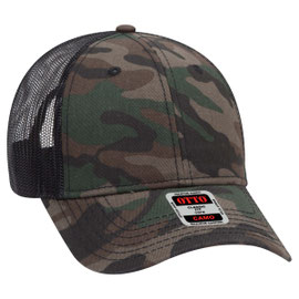 OTTO CAP Camouflage 6 Panel Low Profile Mesh Back Trucker Hat