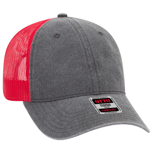 OTTO CAP® OTTO COMFY FIT® 6 Panel Low Profile Mesh Back Trucker Hat