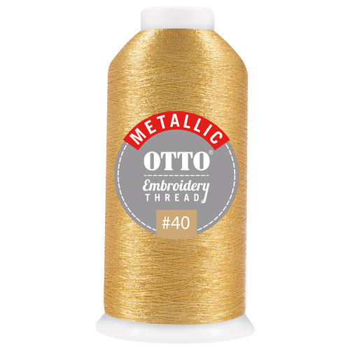 OTTO Embroidery Metallic Thread #40 1,100 yd. Cone