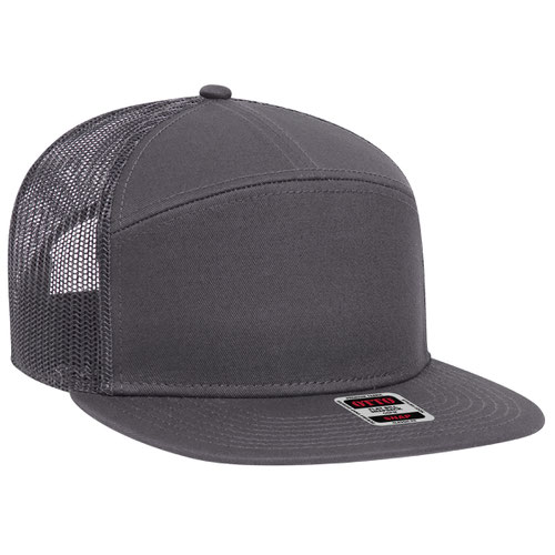 OTTO CAP® OTTO SNAP 7 Panel Pro Style Mesh Back Trucker Snapback Hat