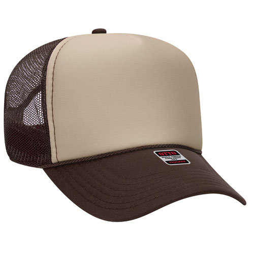 OTTO CAP 5 Panel Mid Profile Mesh Back Trucker Hat